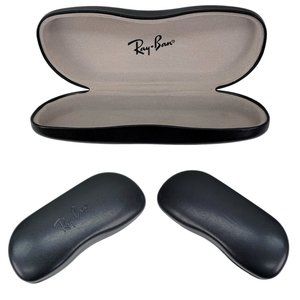 Ray-Ban Sunglasses Eyeglasses BLACK Hard Case Clamshell Rayban Optical - Genuine